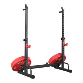 Power Cage Squat Rack, Home Gym Power Rack with Adjustable Height & Width
