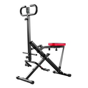 Squat Machine, Deep Squat Rowing Machine for Home, Easy Setup & Foldable Exercise Equipment
