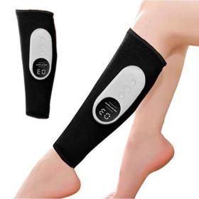 Automatic Heating Kneading Leg Massage Machine (Option: 2Feet black-English Manual)