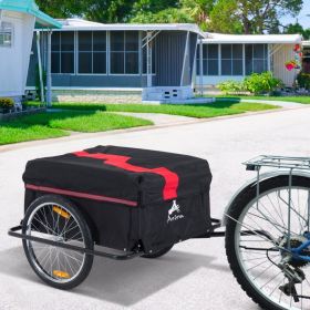 Steel Frame Bicycle Bike Cargo Trailer Luggage Cart Carrier For Shopping - Red (Option: 10x10x10 mm-10x10x10 mm)