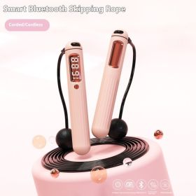 Smart Bluetooth Skipping Rope With CounterFitness Weight Bearing Ball (Option: A8 Powder Bluetooth English)