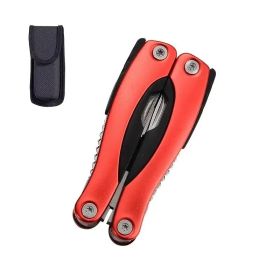 Professional Stainless Steel Pliers Tool Set: Multi-function Knife, Nylon Sheath, Etc. - The Perfect Gift For Camping, Survival, Hiking, Etc.! (Option: Redcampingoutdoor)
