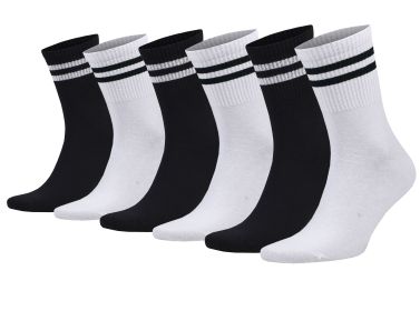 Athletic Sport Crew Running Socks Shoe Size 5 to 10 6 Pairs (Style: Style 3)