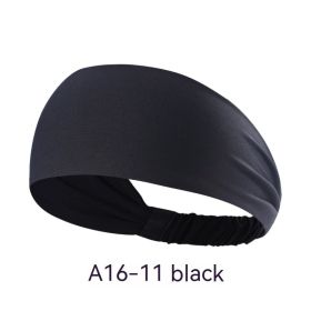 Quick-drying Antiperspirant Yoga Hair Band For Women (Option: Black)