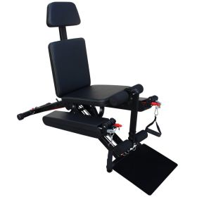 Fitness Chair Multifunction, Adjustable Strength Training Bench for Full Body Workout, Weight Bench with Fast Folding for Home Gym (Option: Black)