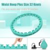 34 Knots Weighted Workout Hoop Plus Size, Smart Waist Exercise Ring for Adults Weight Loss